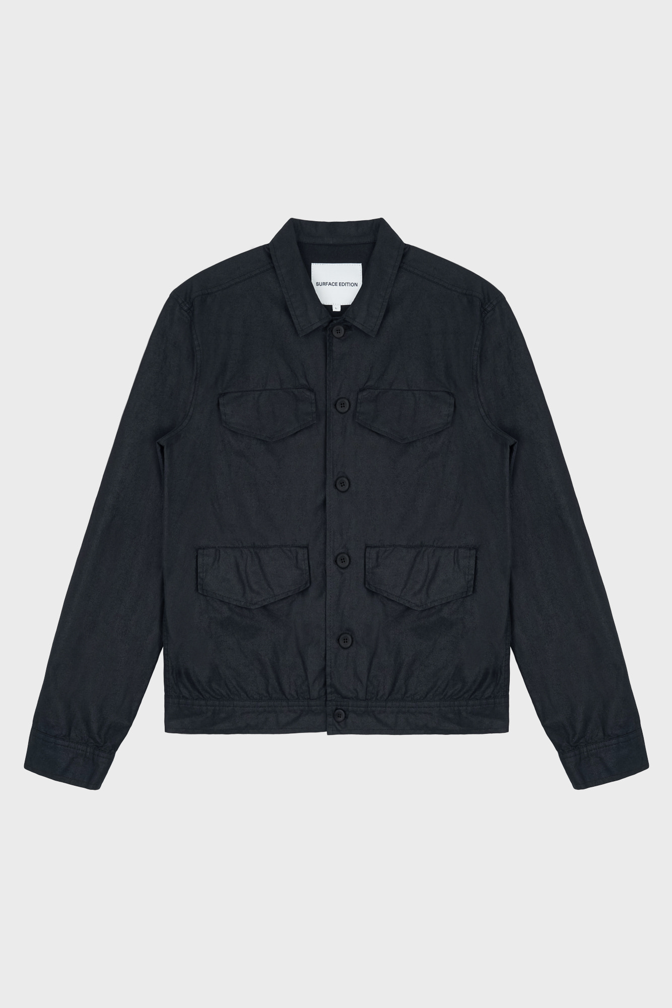 [SURFACE EDITION] FLANNEL 4-POCKET JACKET BLACK