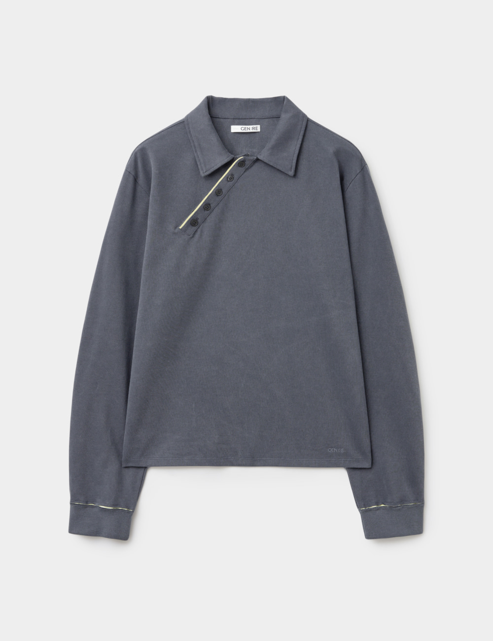 [GEN:RE] Pivot Tape Polo Shirt Navy