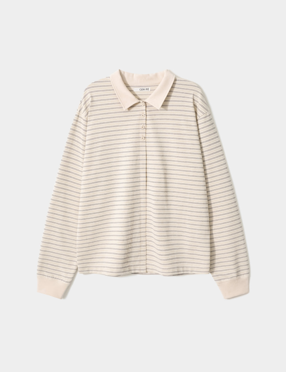 [GEN:RE] Any Way Pique Shirt Cream