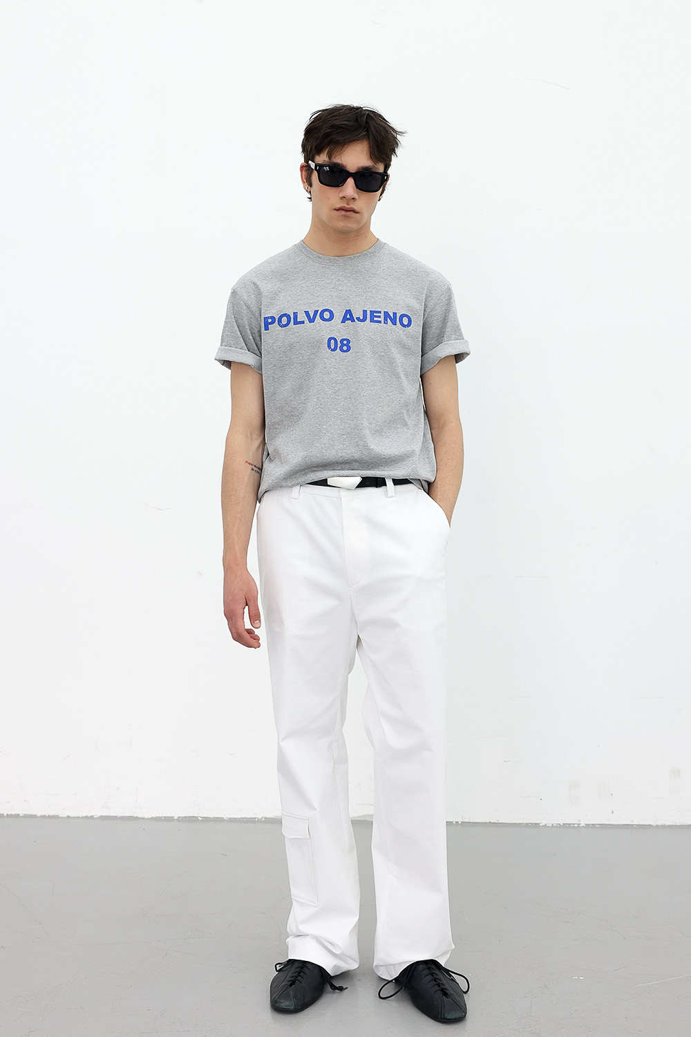 [ANYTIME LOREAK] PRIMROSE HALF TEE - GRAY