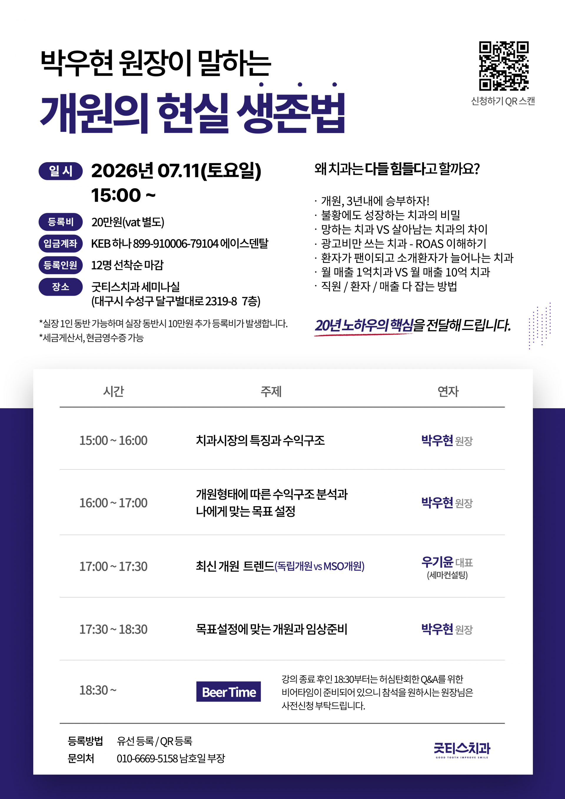 개원세미나 : 개원의 현실생존법