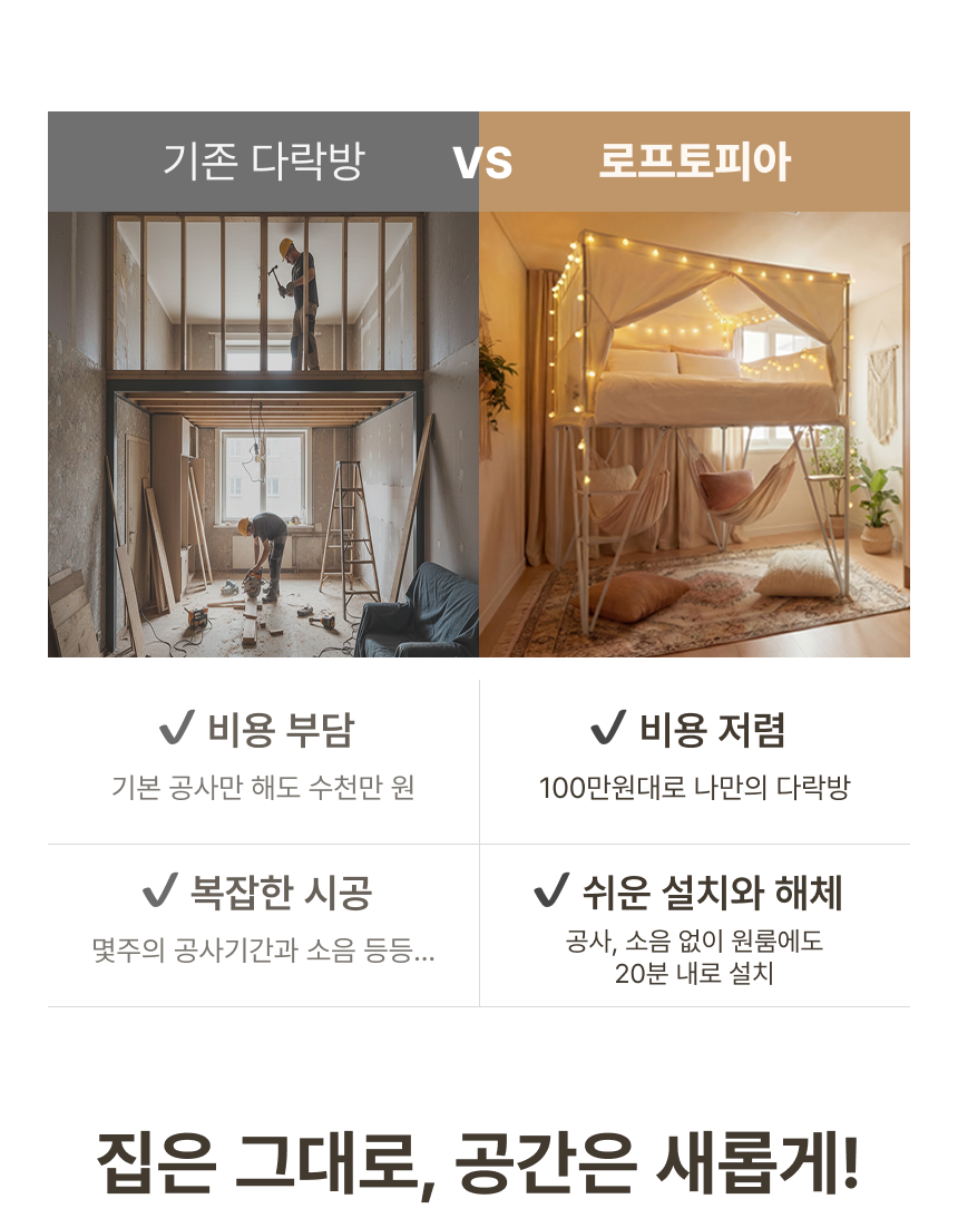 THEDOOKAN 로프토피아 조립식 2층 다락방
