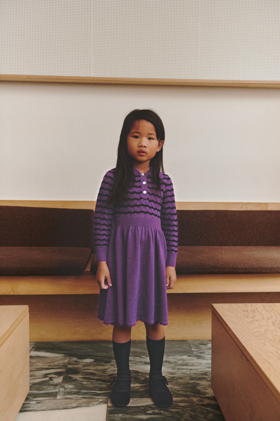 FUB KIDS Harlekin Skirt deep indigo 펍키즈 26AW
