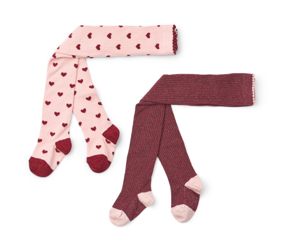 FLOESS Vera Tights 2-pack Cranberry-Pink Glitter 플로스 26AW