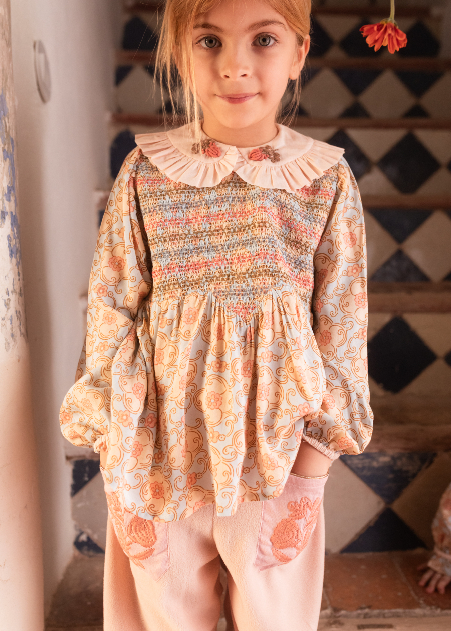 BACHAA Camille Blouse Rêverie d'Hiver print 바챠 26AW