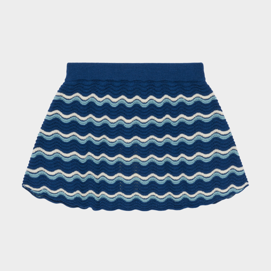 FUB KIDS Pointelle Skirt deep indigo 펍키즈 26AW