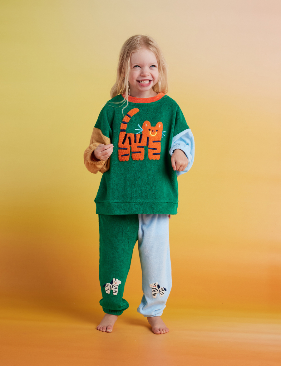 HALCYON NIGHTS Terry Sweater Zoo Crew Green 헬시온나이츠 26FW 복제