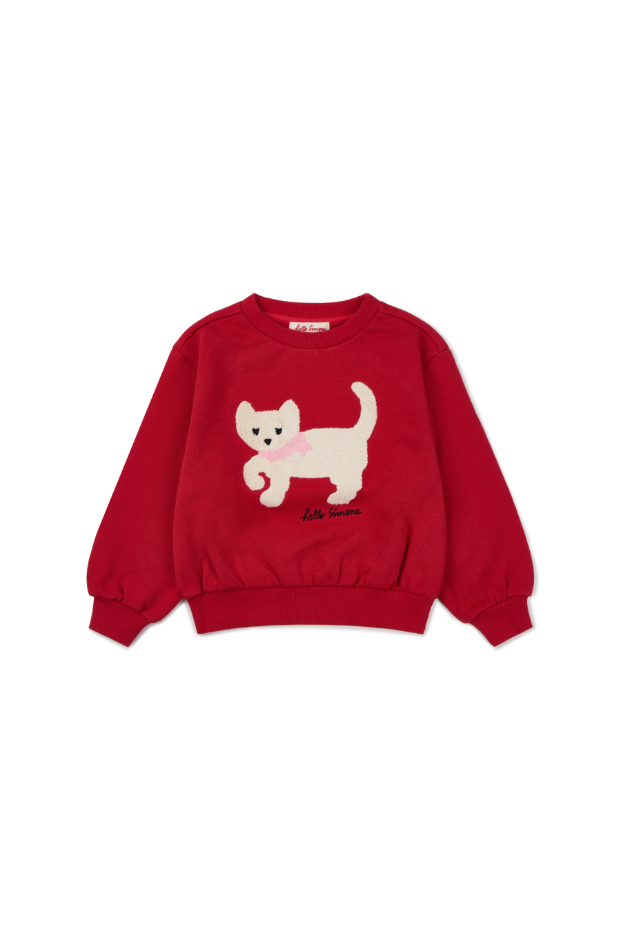 HELLO SIMONE MIGNON Sweety Sweatshirt Red 헬로시모네 26AW