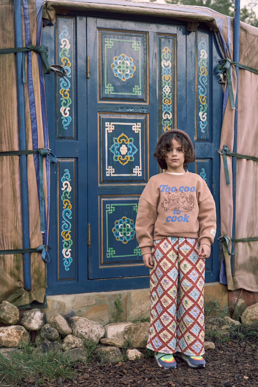 FUB KIDS PORCELAIN VELVET JACKET PINK 메종망고스탄 26AW