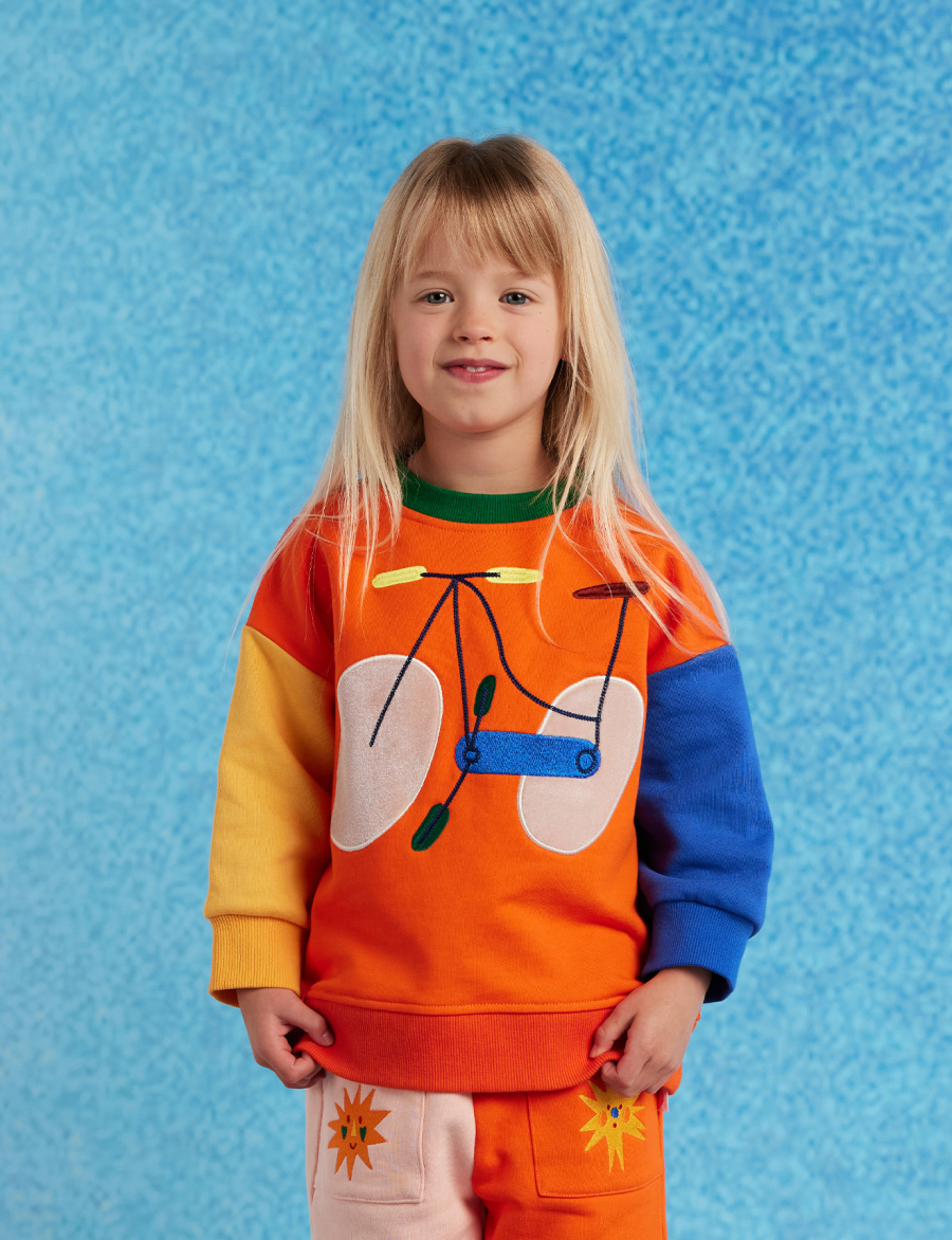 HALCYON NIGHTS Fleece Appliqué Sweater Pedal Pals 헬시온나이츠 26FW