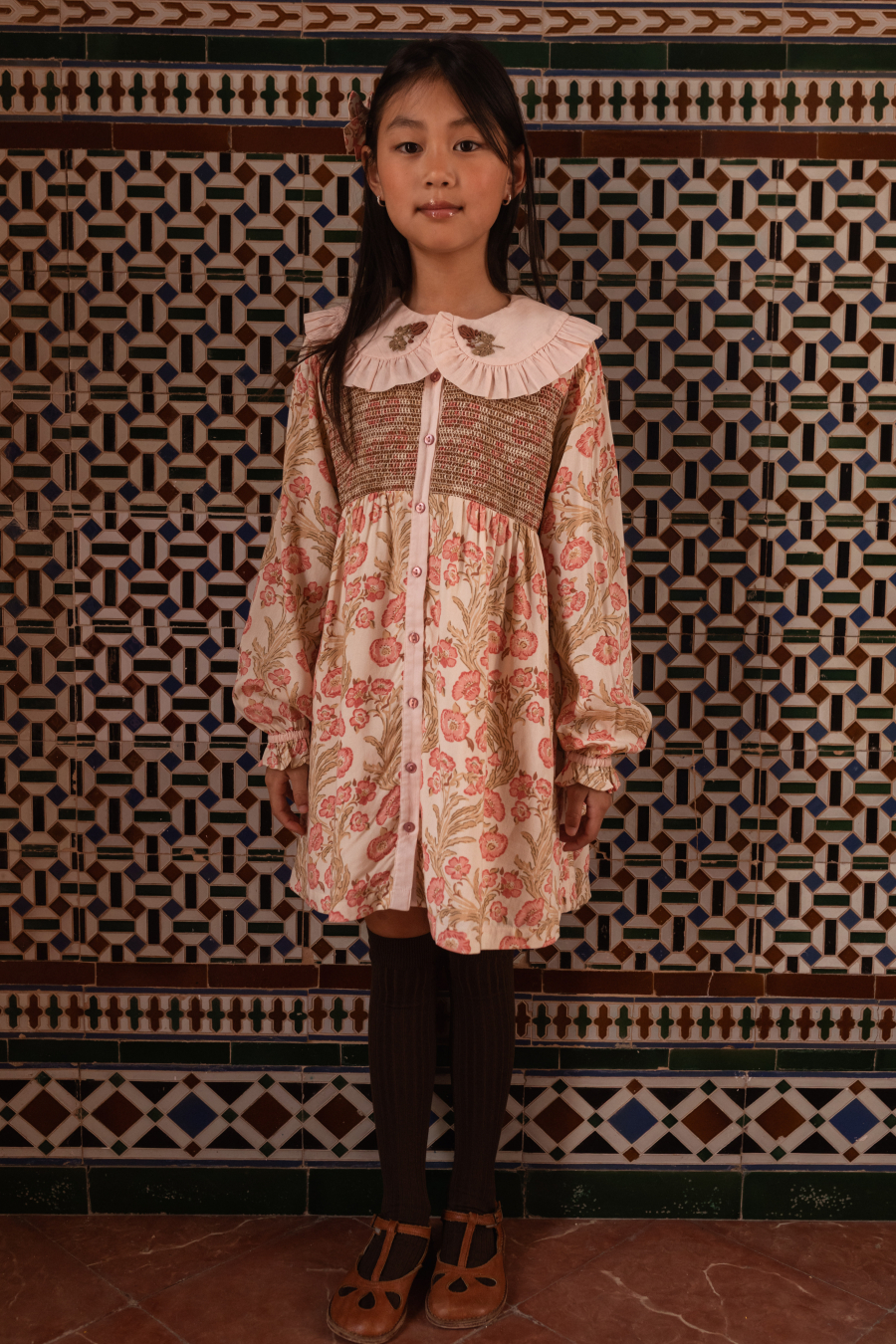 BACHAA Augustine Robe Dress Promenade enchantée print 바챠 26AW