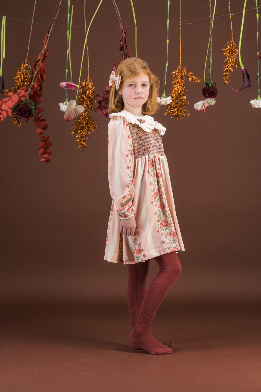 BACHAA Hermine Robe Dress Douceur d'Hiver print 바챠 26AW