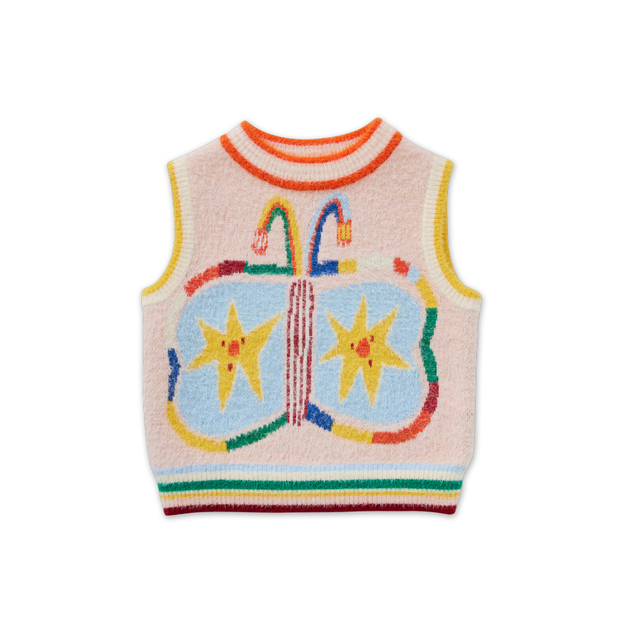 HALCYON NIGHTS Knit Vest Flutterby 헬시온나이츠 26FW