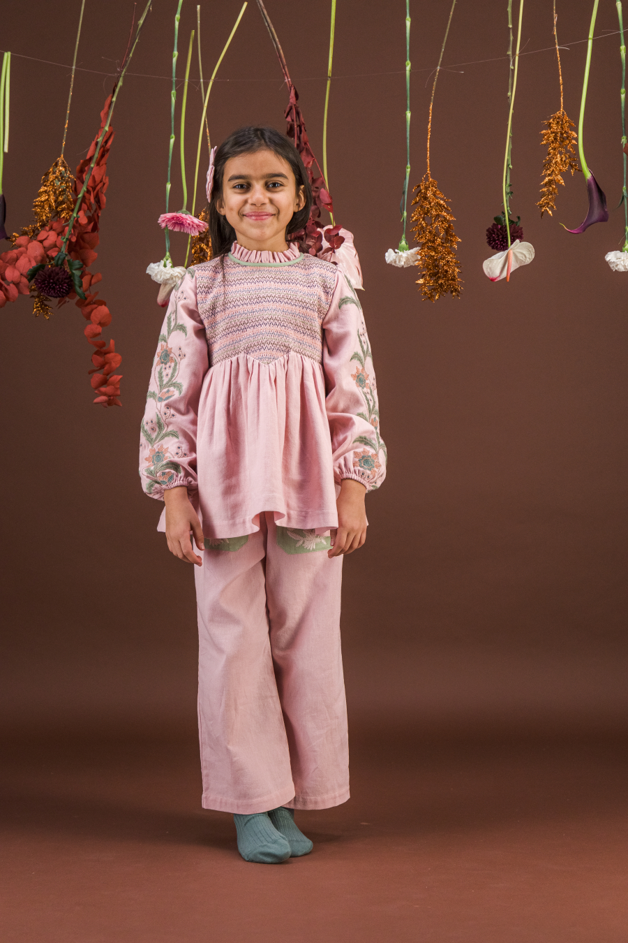 BACHAA Songe Blouse/Short dress Veiled Pink 바챠 26AW