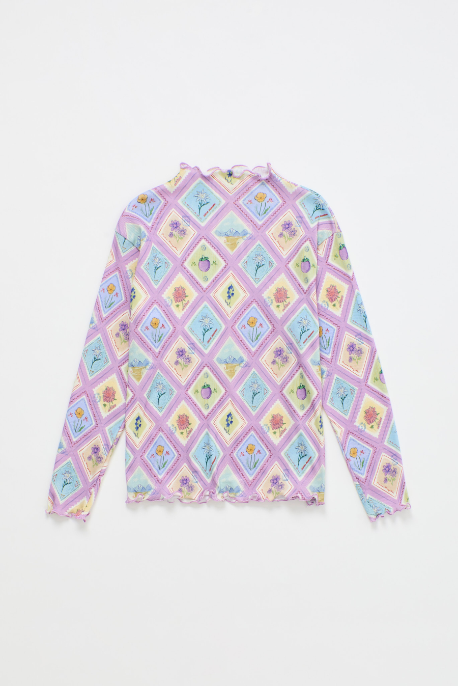 MAISON MANGOSTAN POSTCARD CANALE T-SHIRT LILAC 메종망고스탄 26AW