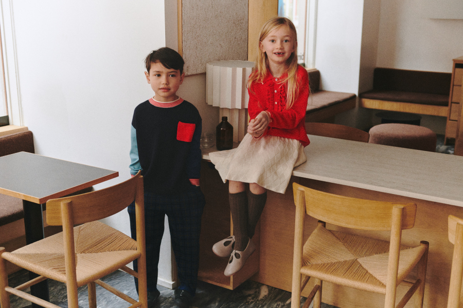 FUB KIDS Harlekin Skirt deep indigo 펍키즈 26AW