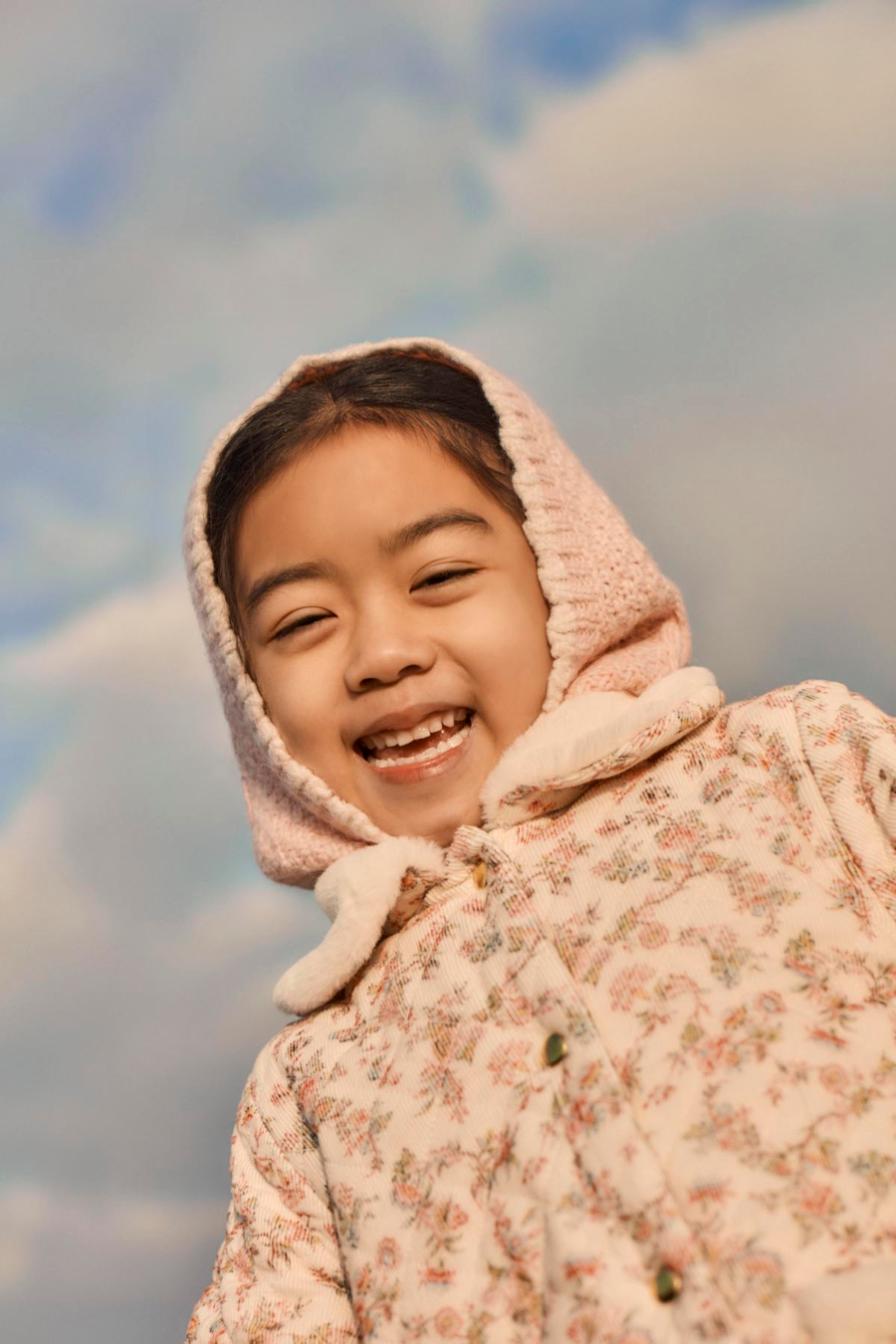 LOUISE MISHA REVERSIBLE COAT DALILA CREAM CARNATION VALE 루이스미샤 26AW