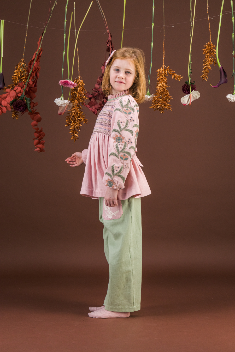 BACHAA Songe Blouse/Short dress Veiled Pink 바챠 26AW