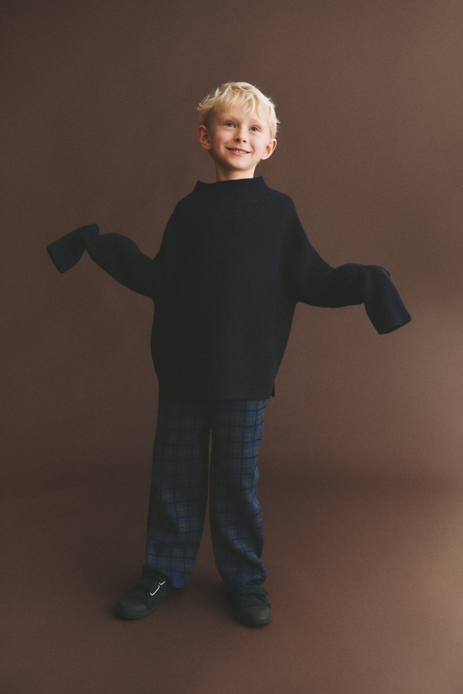 FUB KIDS Harlekin Skirt deep indigo 펍키즈 26AW