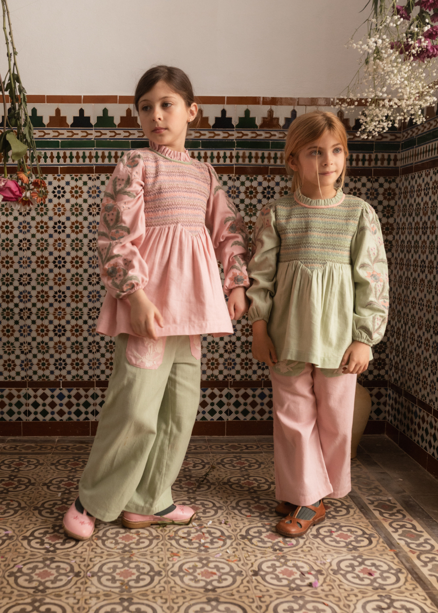 BACHAA Songe Blouse/Short dress Veiled Pink 바챠 26AW