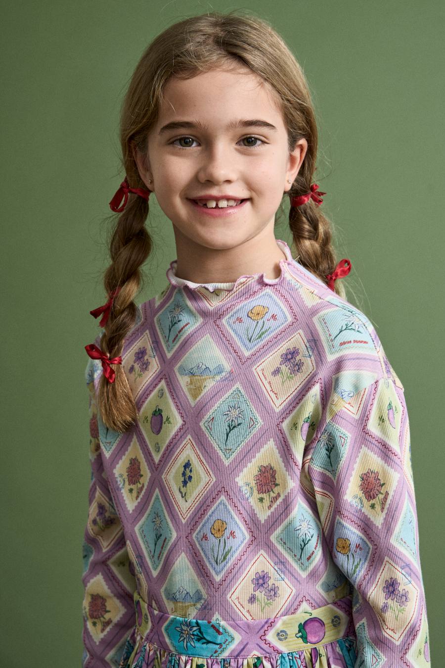 FUB KIDS PORCELAIN VELVET JACKET PINK 메종망고스탄 26AW