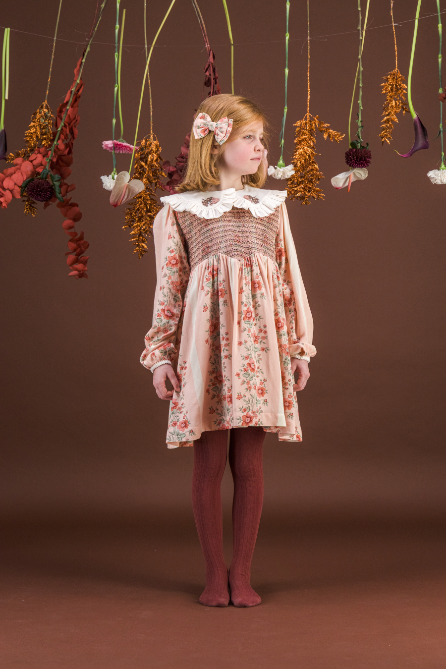 BACHAA Hermine Robe Dress Douceur d'Hiver print 바챠 26AW