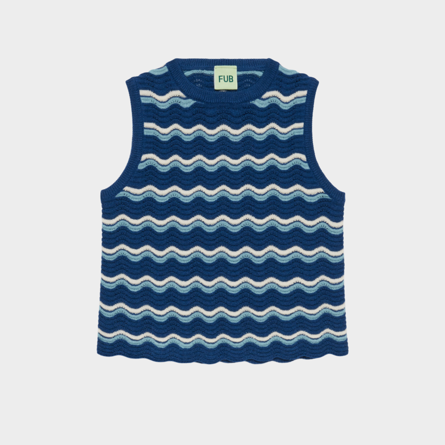 FUB KIDS Pointelle Vest violet 펍키즈 26AW