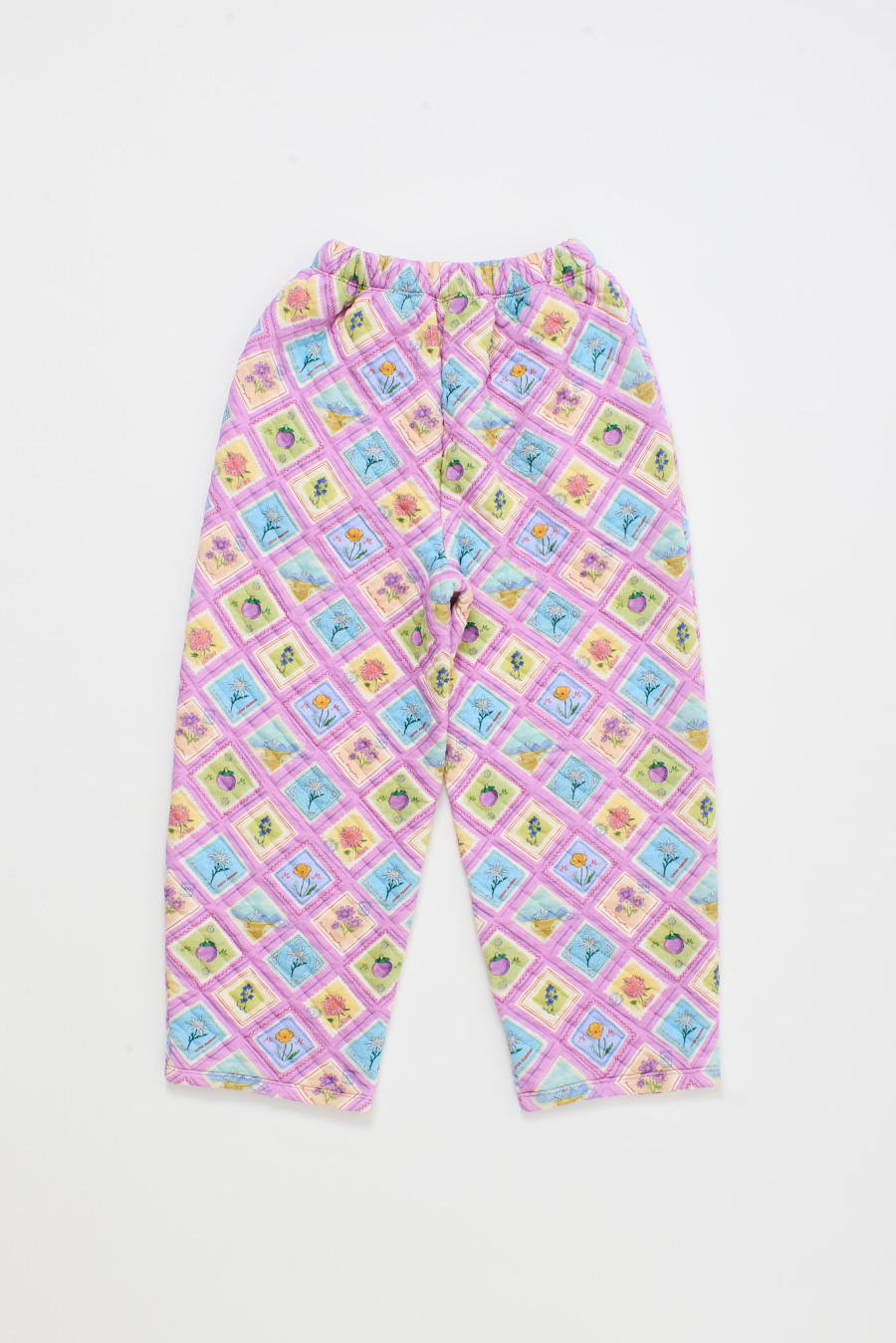 MAISON MANGOSTAN POSTCARD QUILTED PANTS LILAC 메종망고스탄 26AW