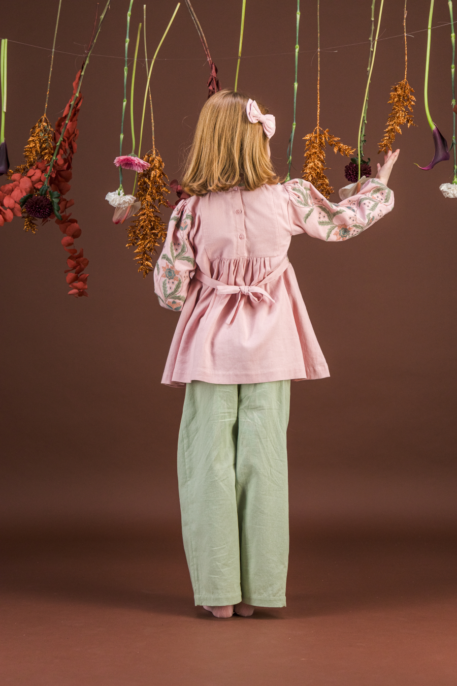 BACHAA Songe Blouse/Short dress Veiled Pink 바챠 26AW