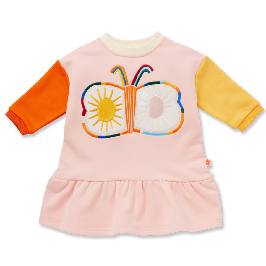 HALCYON NIGHTS Fleece Appliqué Dress Flutterby 헬시온나이츠 26FW