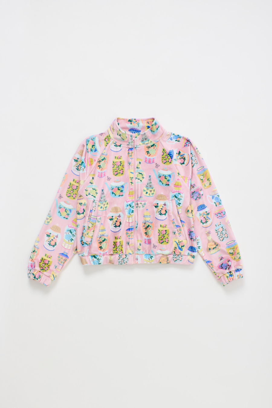 FUB KIDS PORCELAIN VELVET JACKET PINK 메종망고스탄 26AW