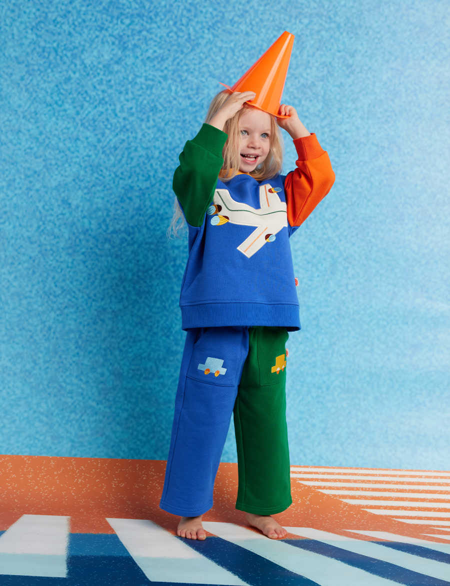 HALCYON NIGHTS Fleece Appliqué Sweater Beep Beep 헬시온나이츠 26FW 복제