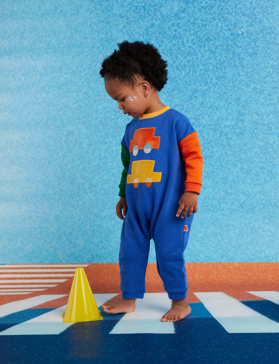 HALCYON NIGHTS Fleece Appliqué Jumpsuit Beep Beep 헬시온나이츠 26FW