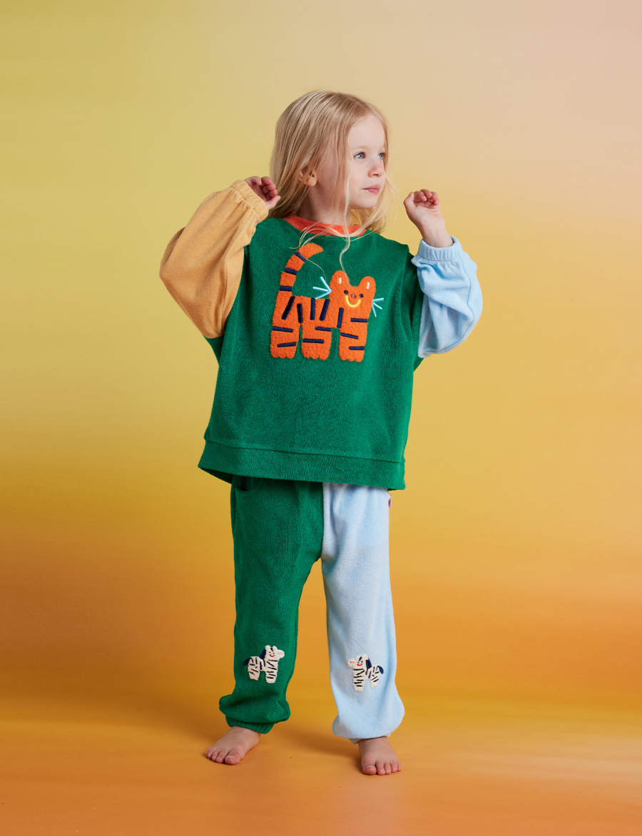 HALCYON NIGHTS Terry Sweater Zoo Crew Green 헬시온나이츠 26FW 복제