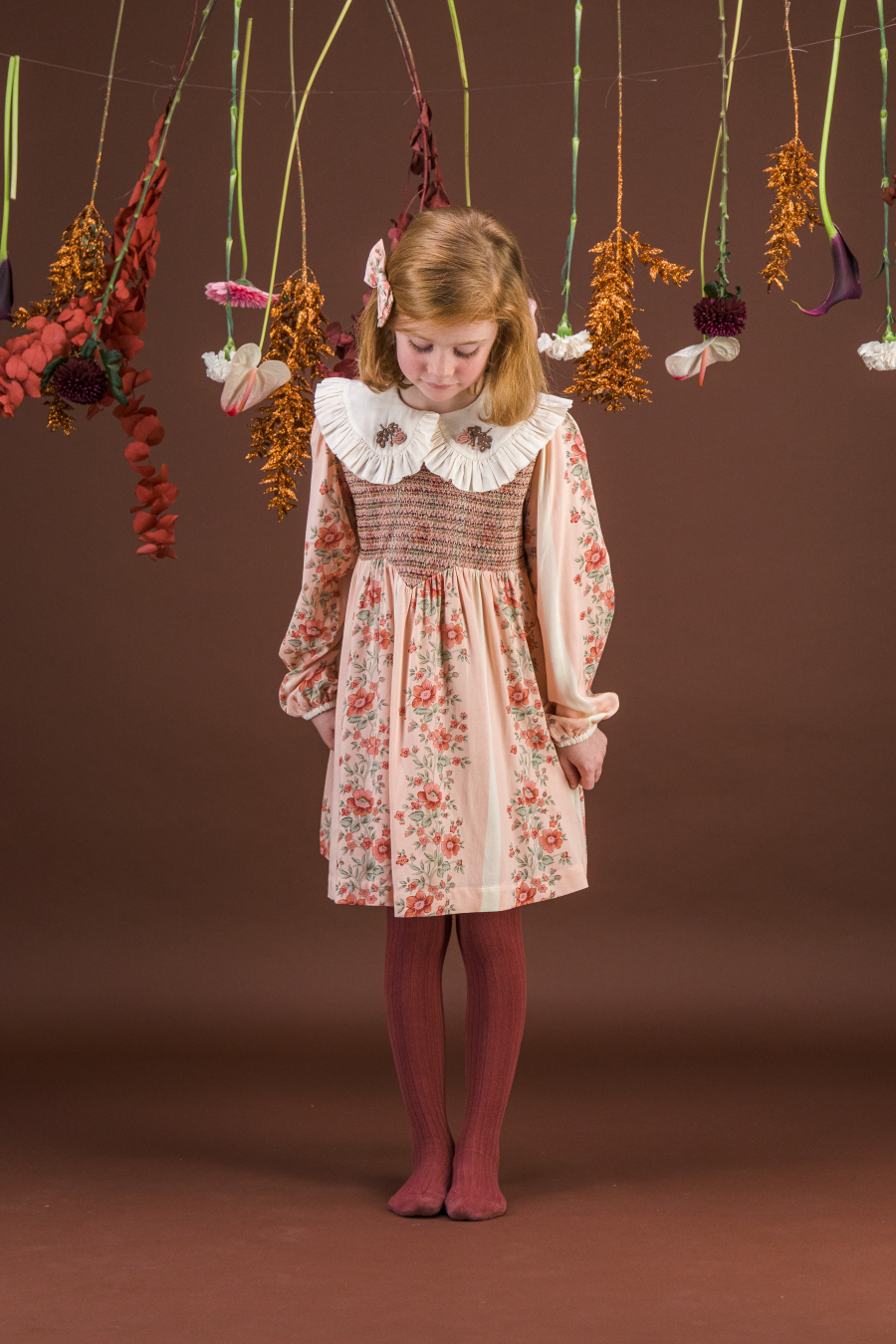 BACHAA Hermine Robe Dress Douceur d'Hiver print 바챠 26AW