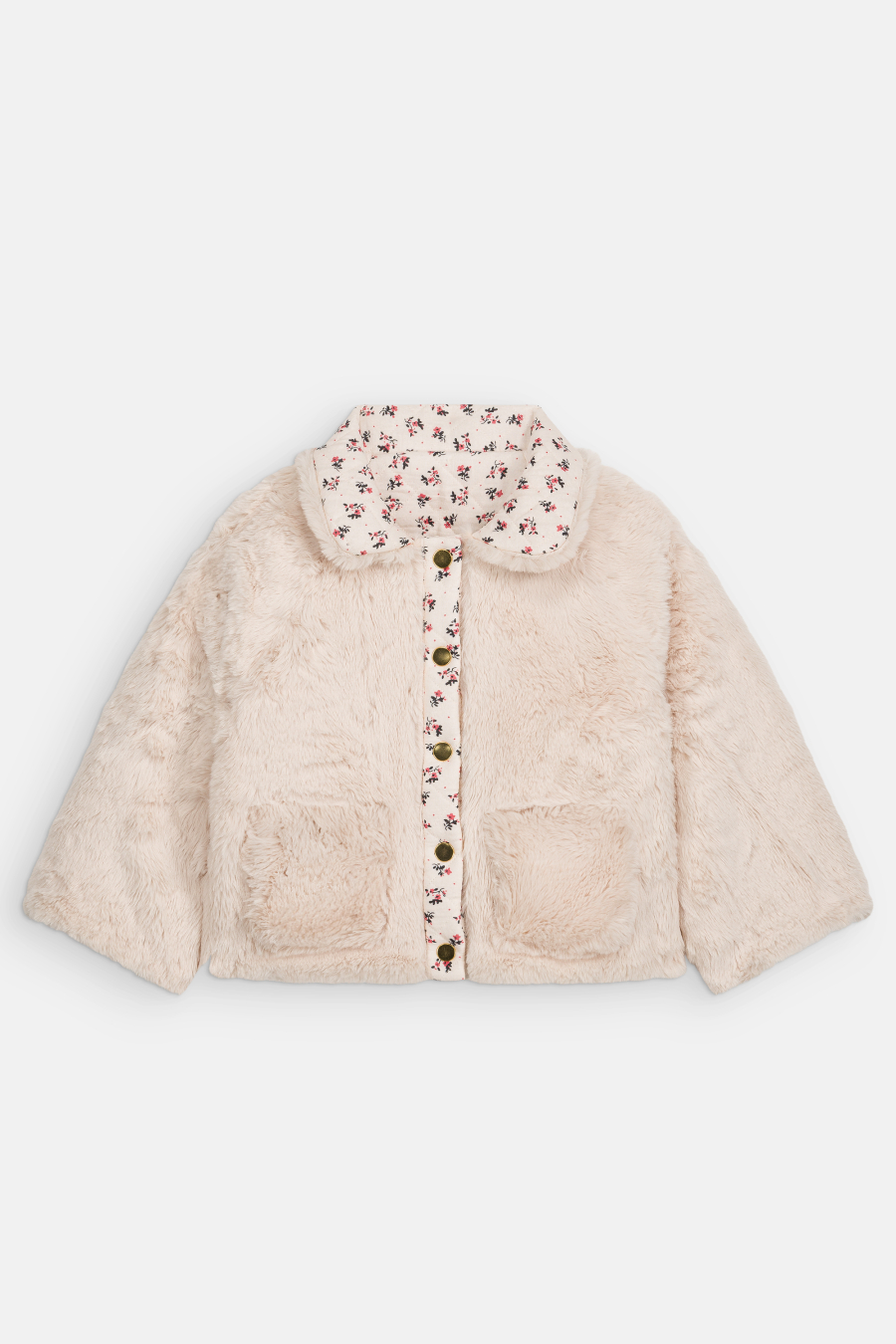 LOUISE MISHA REVERSIBLE COAT JASMINA CREAM PINK SORREL 루이스미샤 26AW