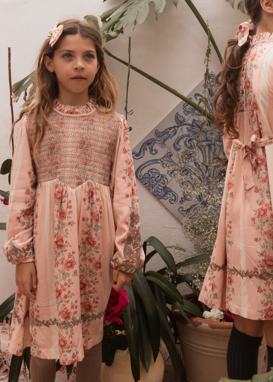 BACHAA Céleste Robe Dress Douceur d'Hiver print 바챠 26AW
