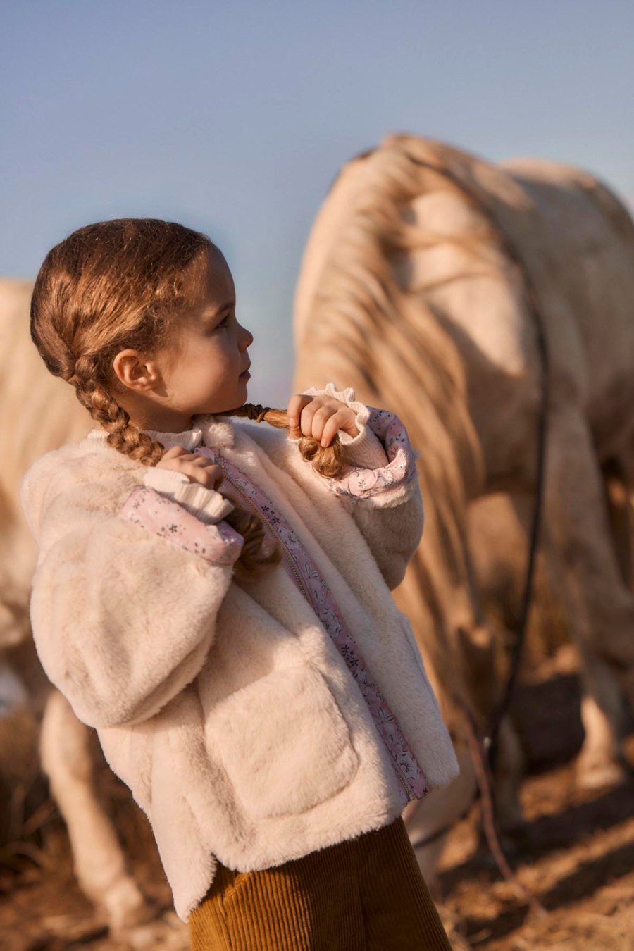 LOUISE MISHA REVERSIBLE COAT FELVET PINK LINDEN BLOSSOM 루이스미샤 26AW