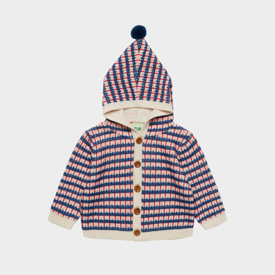 FUB KIDS [Baby] Multi Cardigan ercu/deep indigo/classic 펍키즈 26AW