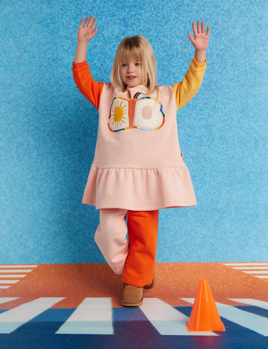 HALCYON NIGHTS Fleece Appliqué Dress Flutterby 헬시온나이츠 26FW