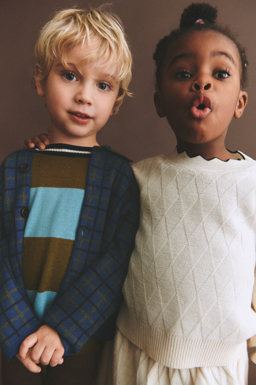 FUB KIDS Harlekin Crew deep indigo 펍키즈 26AW