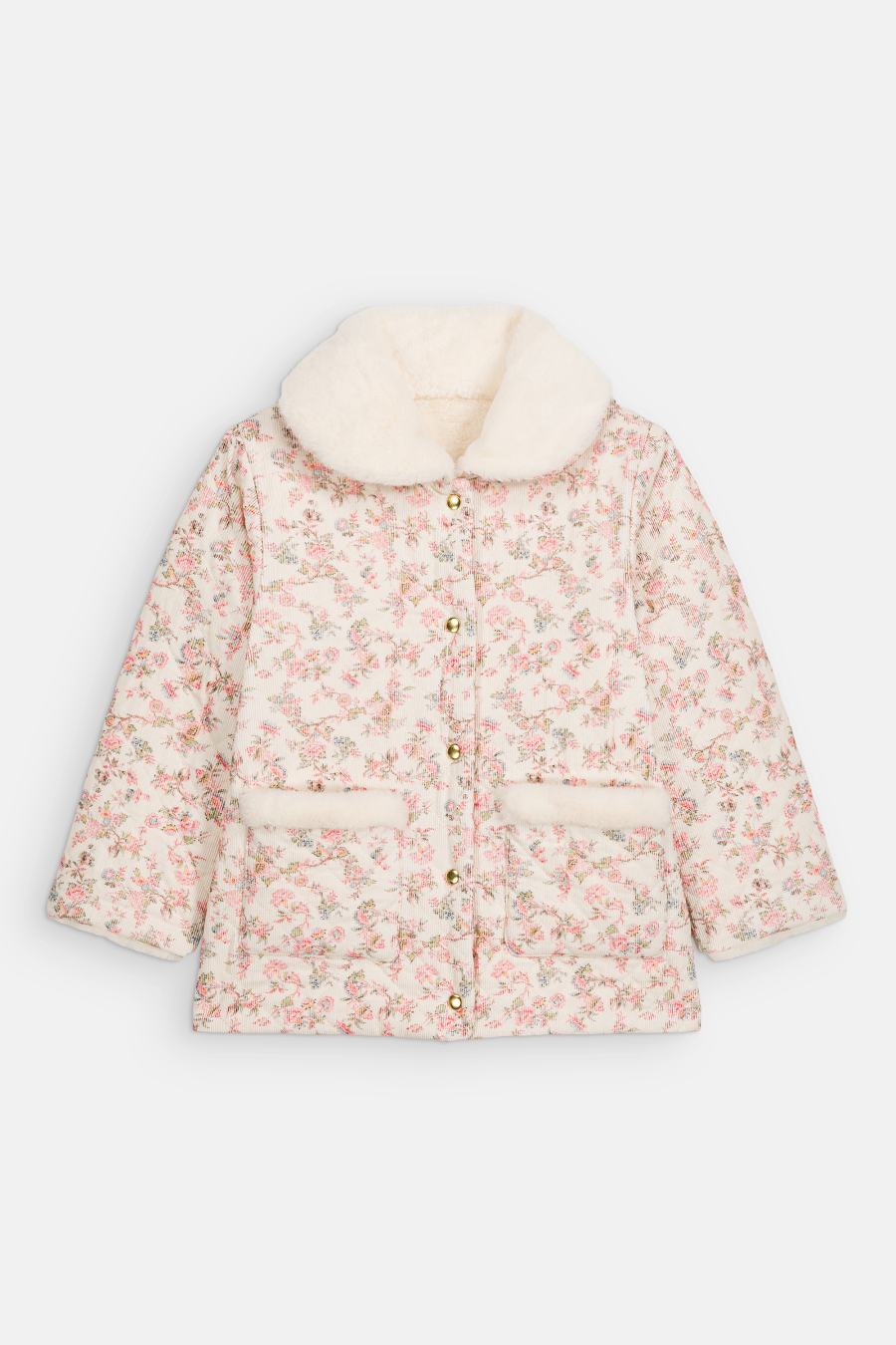 LOUISE MISHA REVERSIBLE COAT DALILA CREAM CARNATION VALE 루이스미샤 26AW