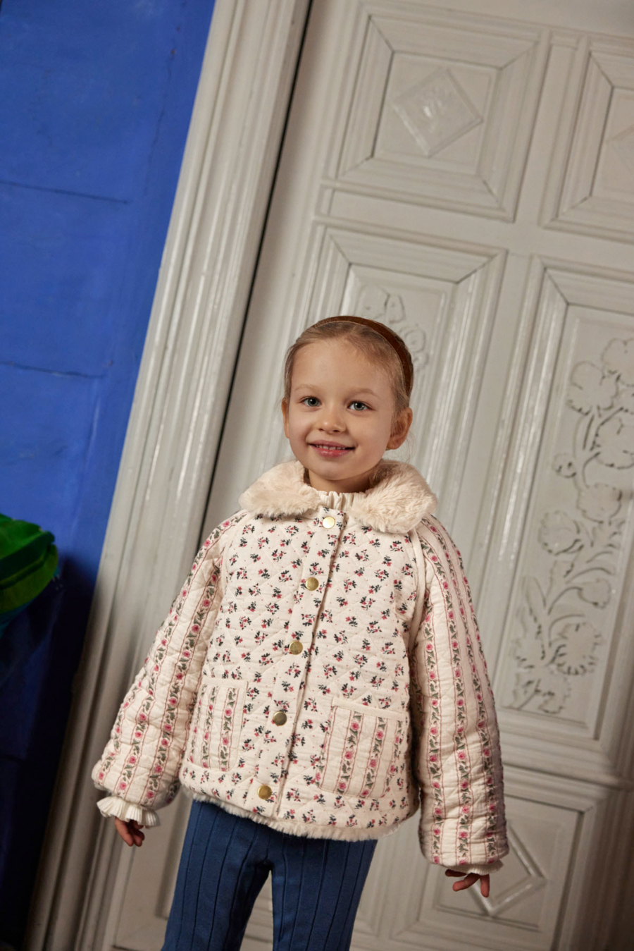 LOUISE MISHA REVERSIBLE COAT JASMINA CREAM PINK SORREL 루이스미샤 26AW