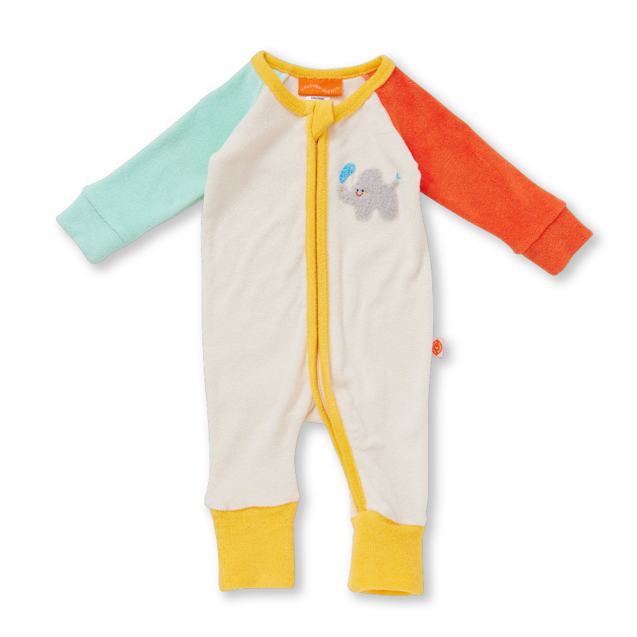 HALCYON NIGHTS Terry Romper Zoo Crew Cream 헬시온나이츠 26FW 복제
