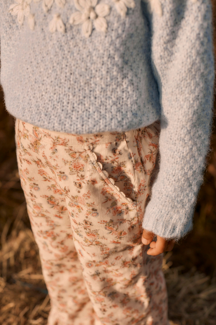 LOUISE MISHA PANTS FLORALI CREAM CARNATION VALE 루이스미샤 26AW