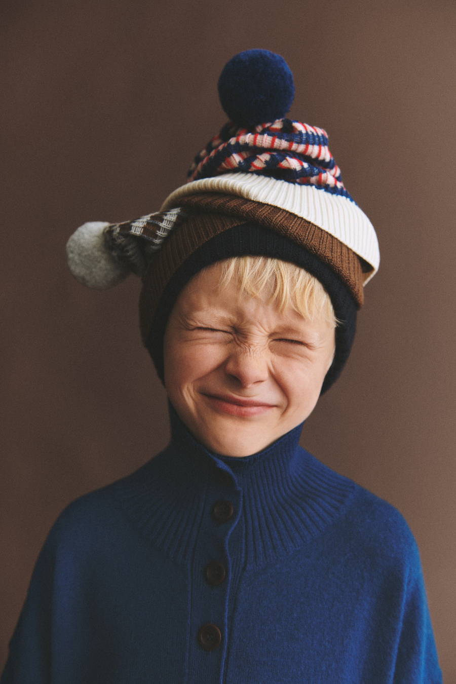 FUB KIDS Harlekin Crew deep indigo 펍키즈 26AW