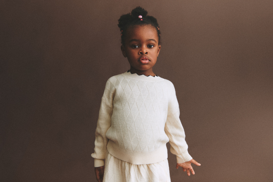 FUB KIDS Frill Jumper rose quartz 펍키즈 26AW