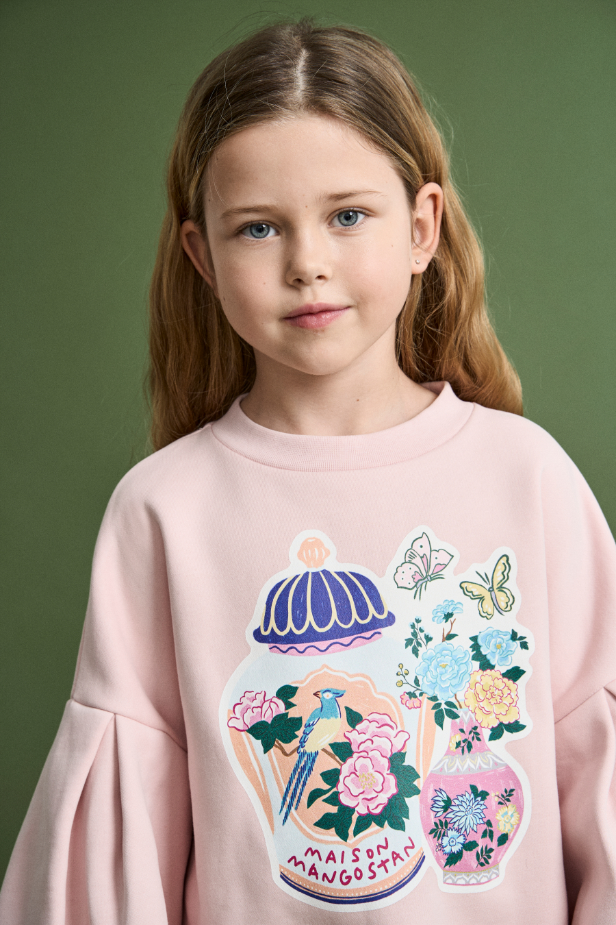 FUB KIDS PORCELAIN VELVET JACKET PINK 메종망고스탄 26AW