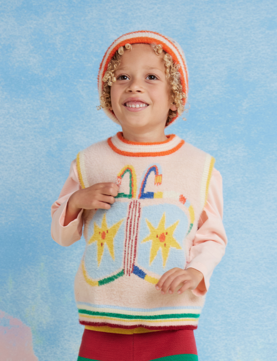 HALCYON NIGHTS Knit Vest Flutterby 헬시온나이츠 26FW