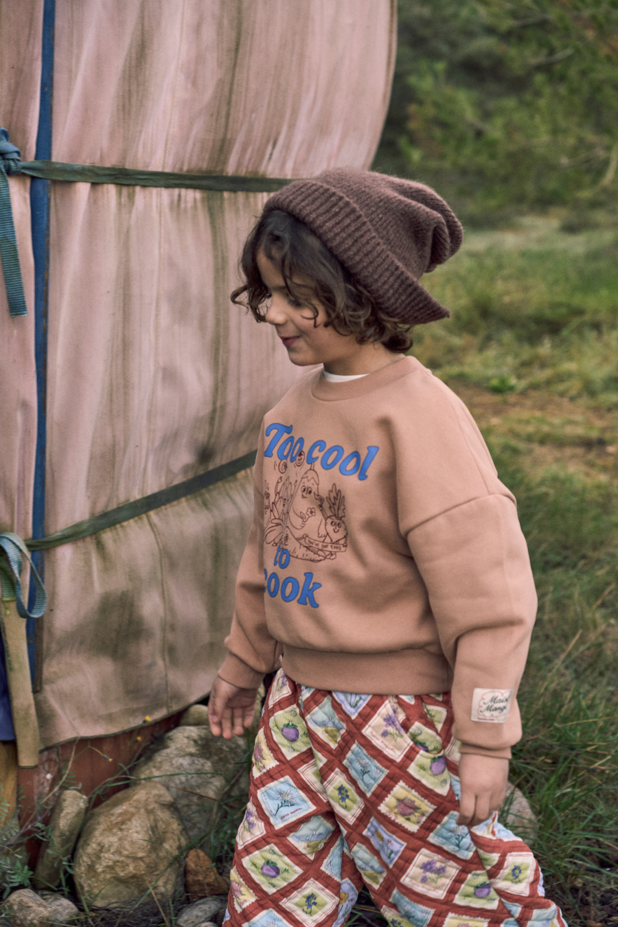 FUB KIDS PORCELAIN VELVET JACKET PINK 메종망고스탄 26AW